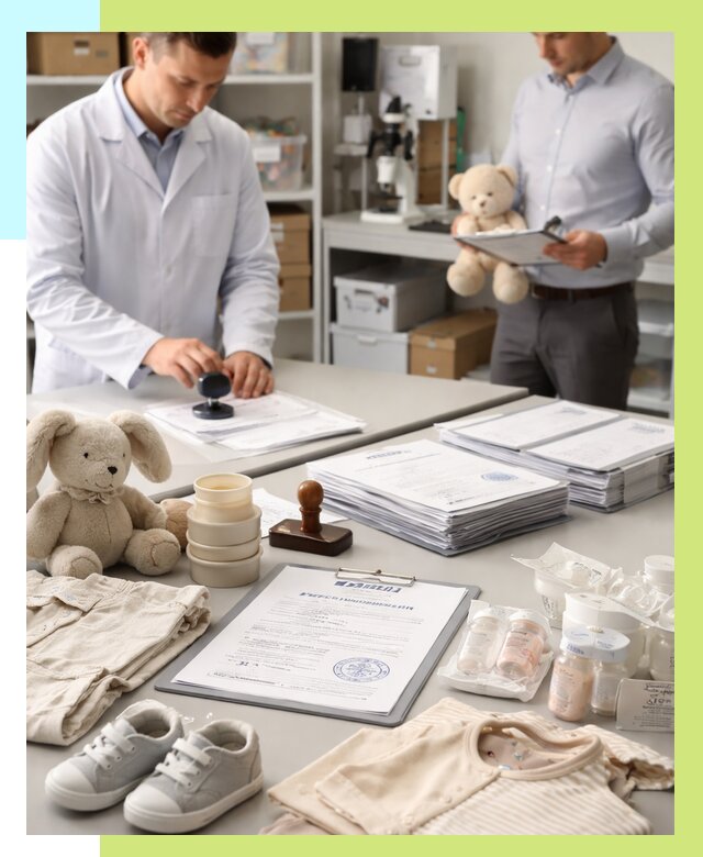 Сертификация детских товаров в Кирове-Чепецке от 16311 р. | Алешин-Крв