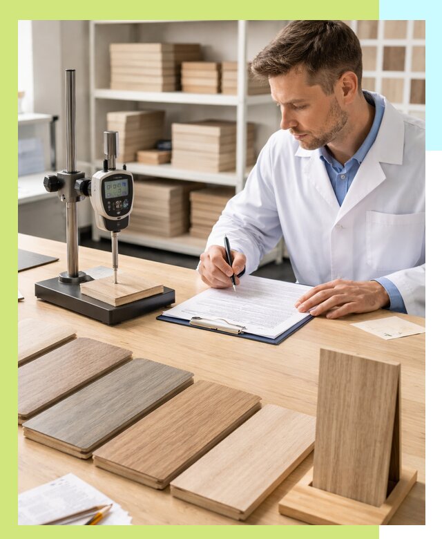 Сертификация ламината с испытаниями и оформлением документов в Кирове-Чепецке