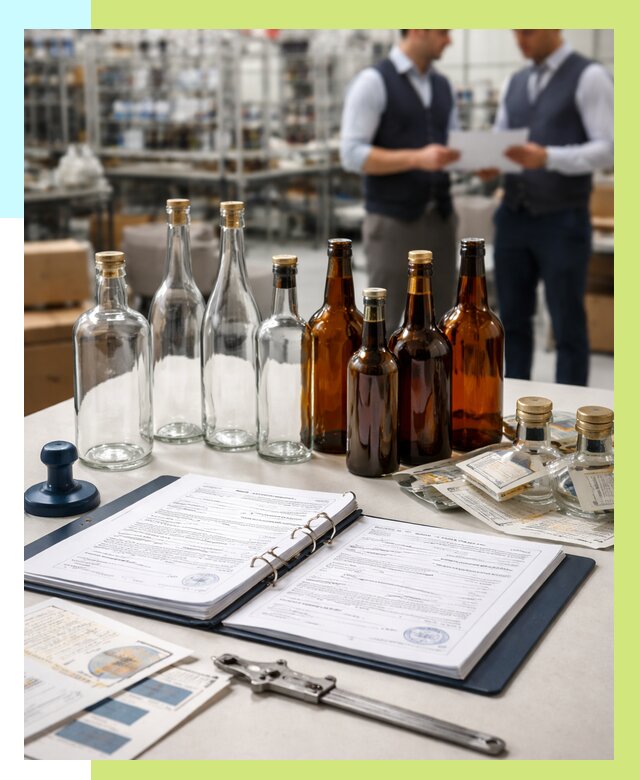Сертификация стеклянных бутылок в Кирове-Чепецке от 27185 р. | Алешин-Крв