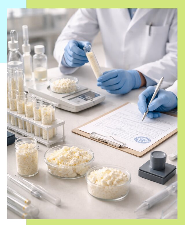 Сертификация творога в Кирове-Чепецке от 13049 р. под ключ | Алешин-Крв