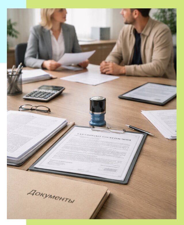 Сертификат соответствия на продукцию в Кирове-Чепецке от 16311 р.|Алешин-Крв