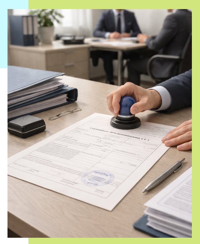 Сертификат происхождения СТ 1 в Кирове-Чепецке от 4893 р. | Алешин-Крв