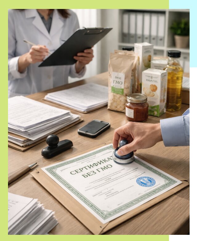 Получение сертификата Без ГМО для продукции в Кирове-Чепецке